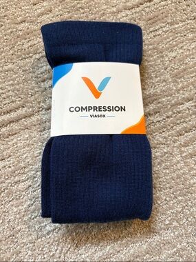 NWT Viasox Compression Socks for Men - Navy